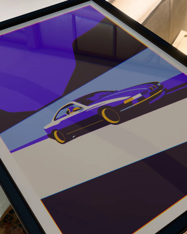 I'll wait here in my 8 Series - Car Print