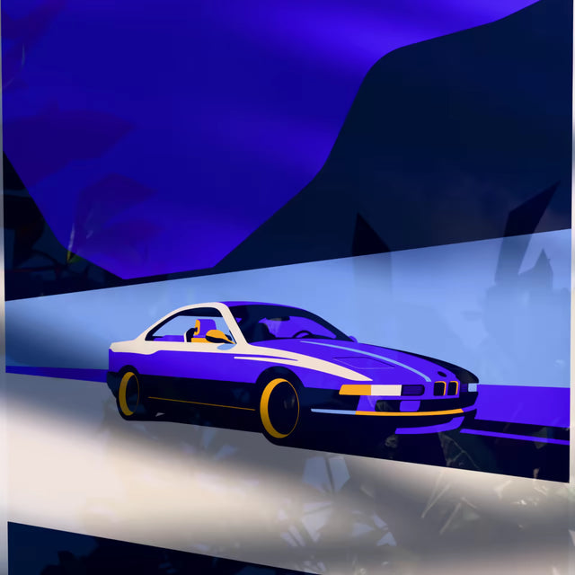 I'll wait here in my 8 Series - Car Print