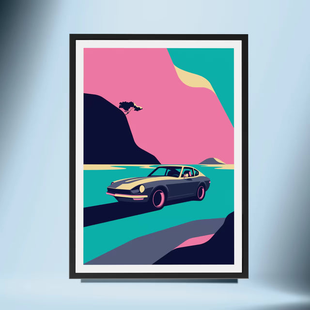 Is that a Datsun 240z round the corner? - Car Print