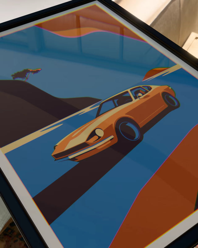 Is that a Datsun 240z round the corner? - Car Print