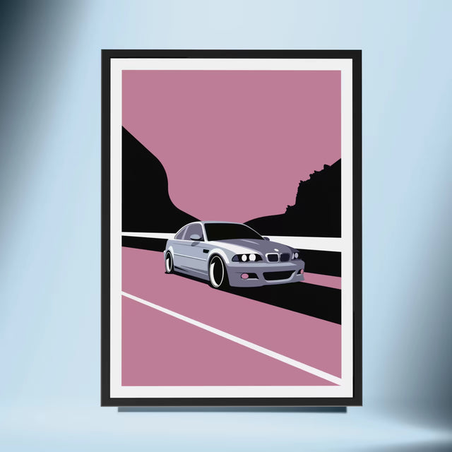 Let's face M3 e46 - Car Print