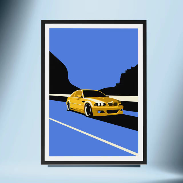 Let's face M3 e46 - Car Print