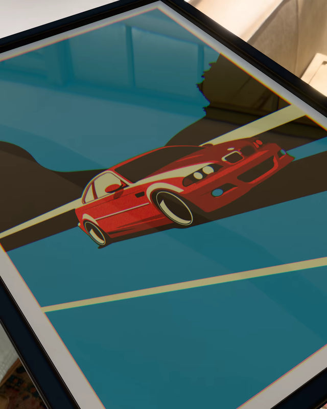 Let's face M3 e46 - Car Print