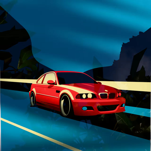 Let's face M3 e46 - Car Print