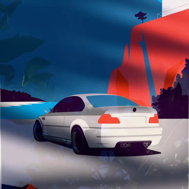 Living on the edge with BMW M3 - Car Print