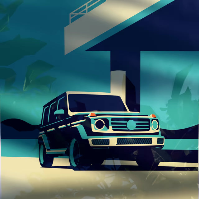 Mercedes Benz G Wagon On Its Way - Car Print