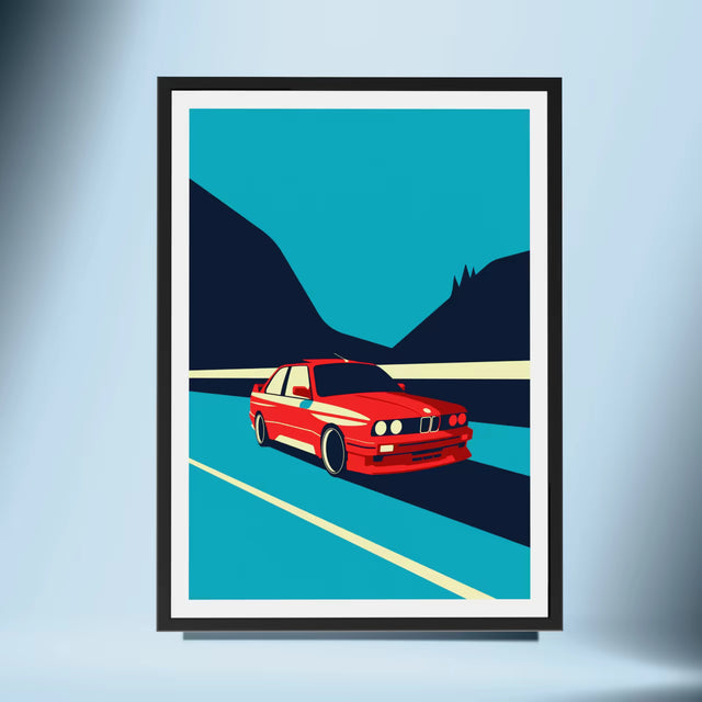 Midnight run with BMW e30 - Car Print