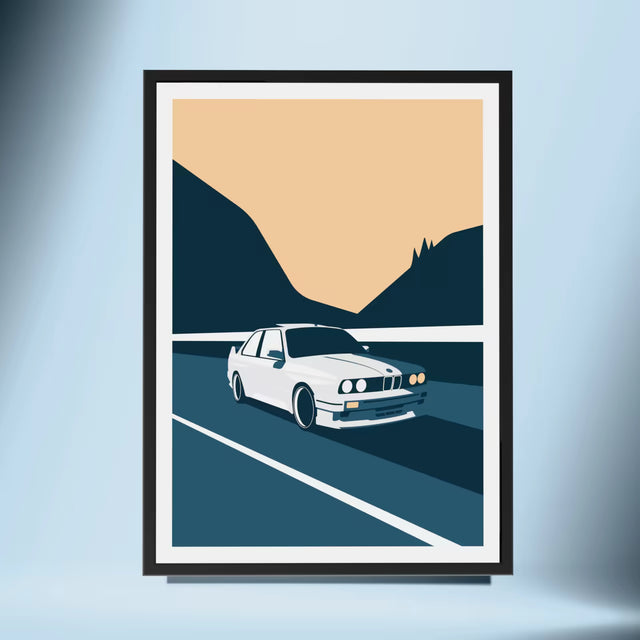 Midnight run with BMW e30 - Car Print