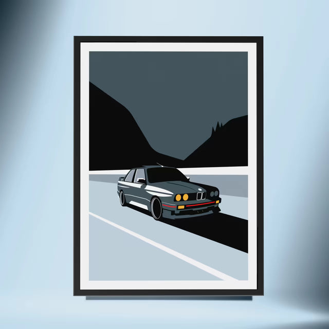 Midnight run with BMW e30 - Car Print