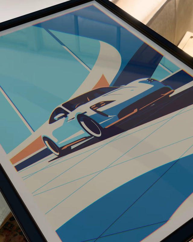 Mighty Porsche Taycan - Car Print