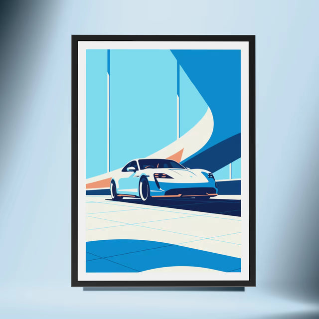 Mighty Porsche Taycan - Car Print