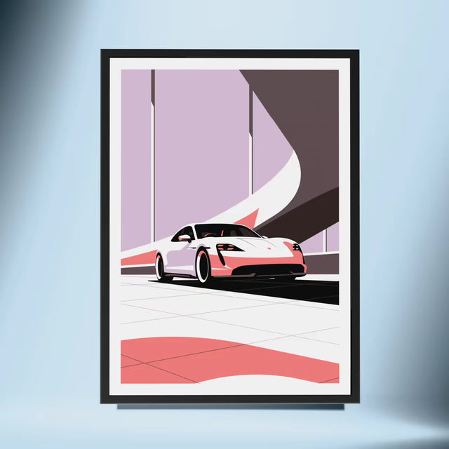 Mighty Porsche Taycan - Car Print