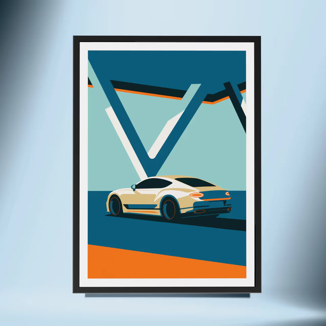 Mighty V8 Bentley GT Getting Ready - Car Print
