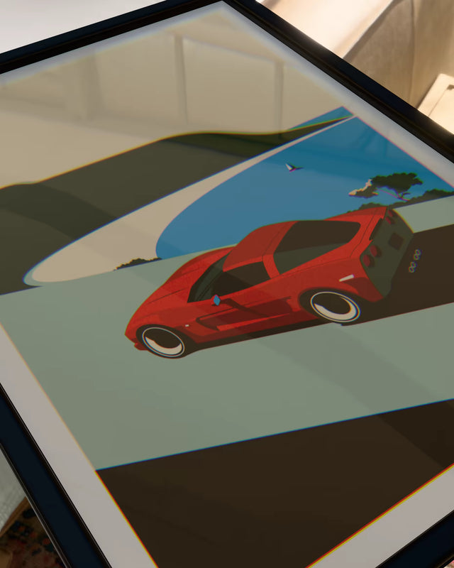 Ocean Overlook Corvette C6 - Car Print