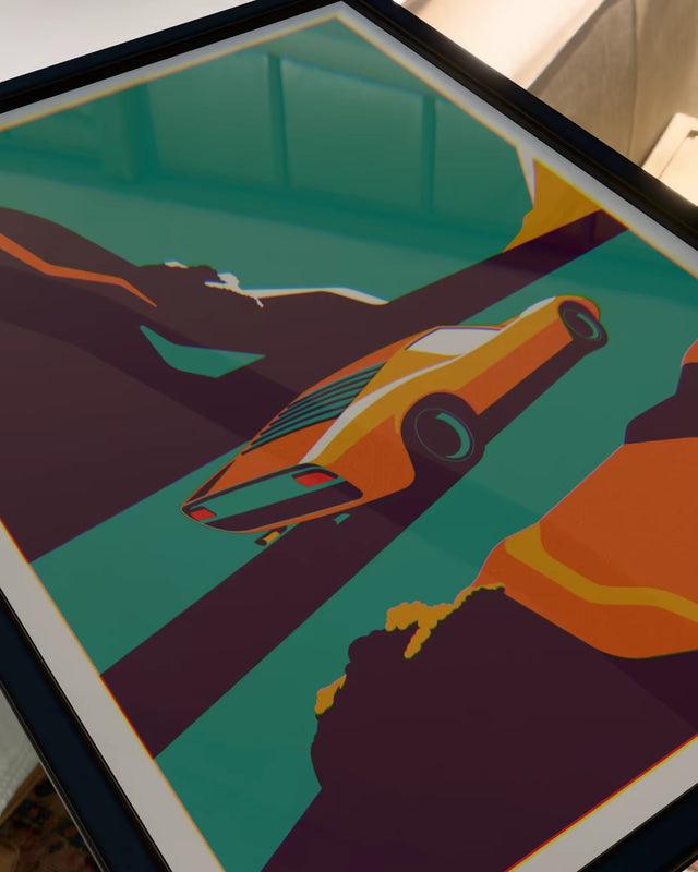 Outlaw Lamborghini Miura - Car Print