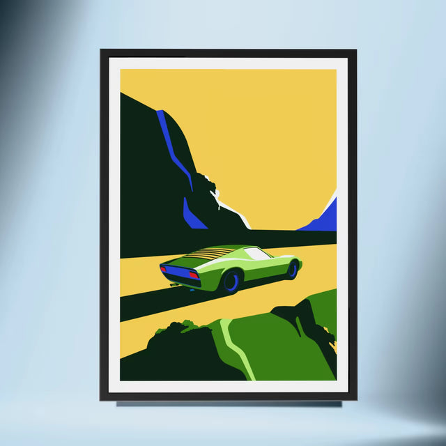 Outlaw Lamborghini Miura - Car Print