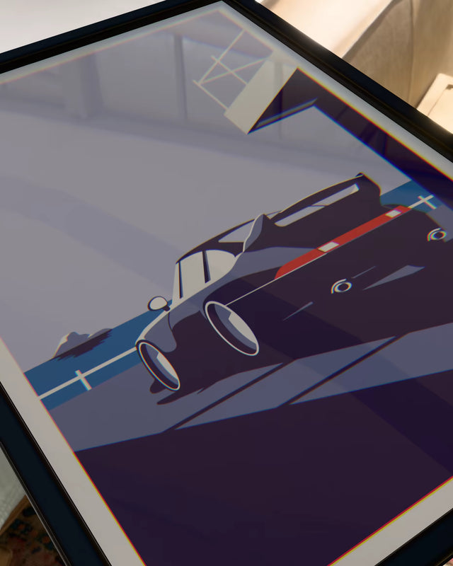 Porsche 911 turbo by seafront - Car Print