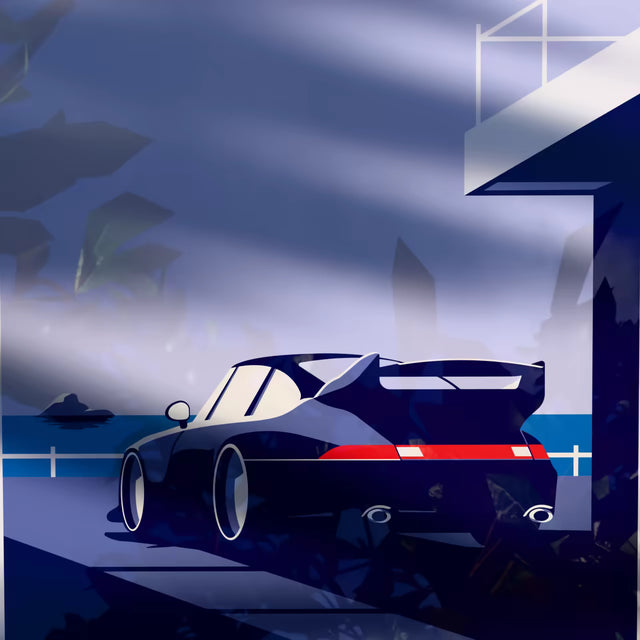 Porsche 911 turbo by seafront - Car Print