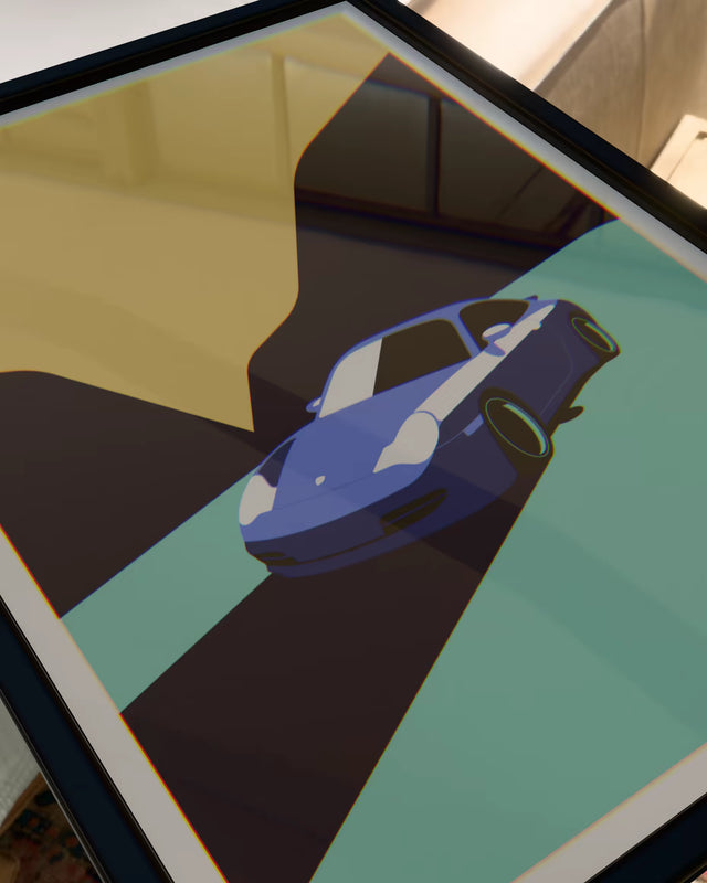 Porsche 996 on a midnight run - Car Print