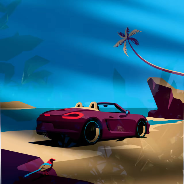Porsche Boxster Paradise A Tropical Drive - Car Print