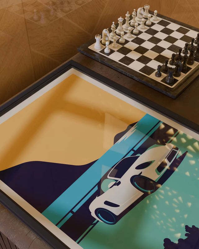 Porsche Boxster Resting by the Water - Car Print