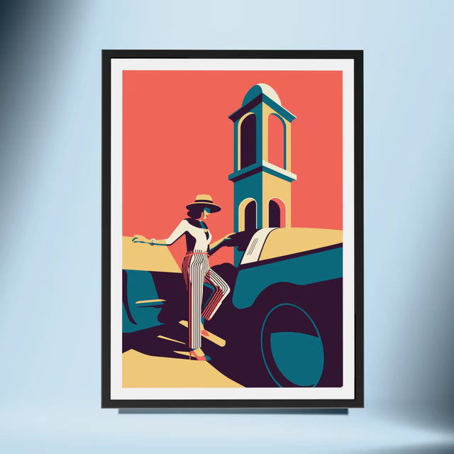 Porsche 911 Targa Lady - Car Print