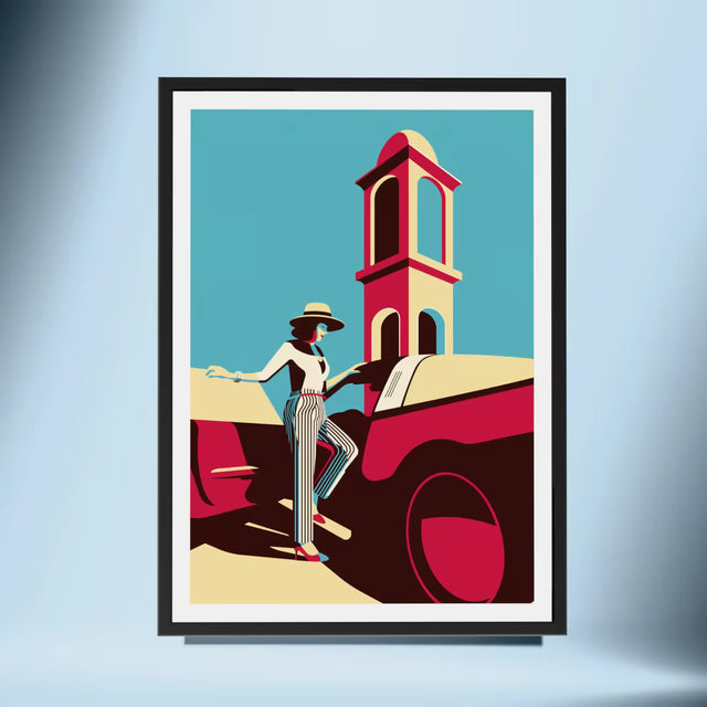 Porsche 911 Targa Lady - Car Print