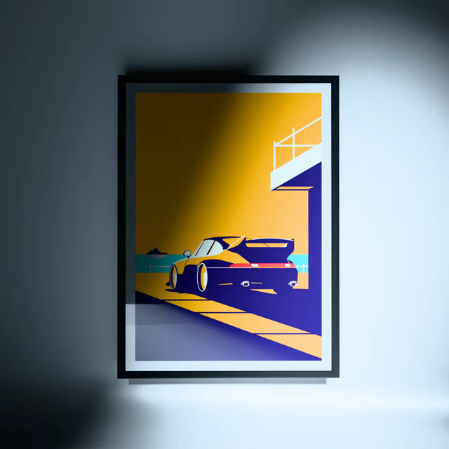 Porsche 911 turbo by seafront - Car Print
