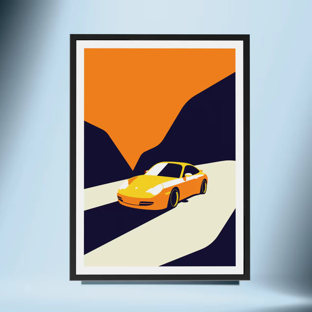 Porsche 996 on a midnight run - Car Print