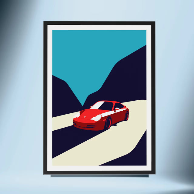 Porsche 996 on a midnight run - Car Print