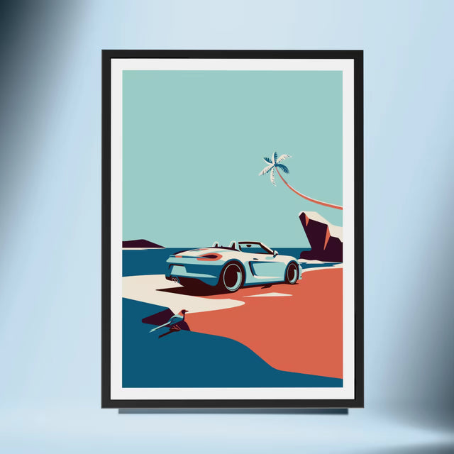 Porsche Boxster Paradise A Tropical Drive - Car Print