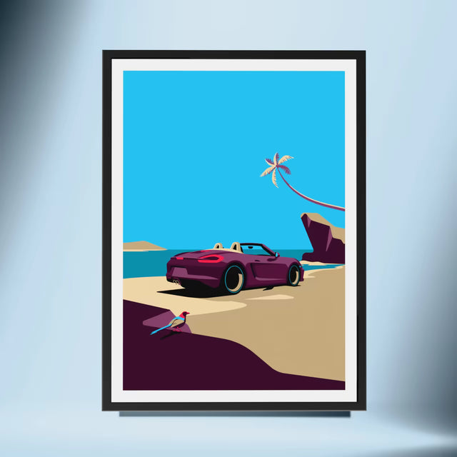 Porsche Boxster Paradise A Tropical Drive - Car Print