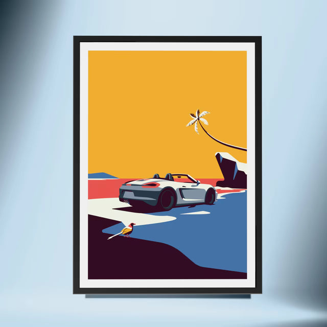 Porsche Boxster Paradise A Tropical Drive - Car Print