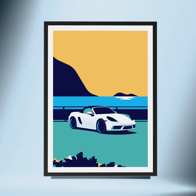 Porsche Boxster Resting by the Water - Car Print