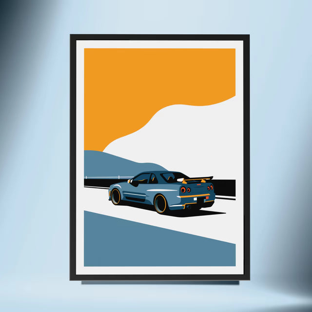 Sky's the Limit with GTR - Car Print