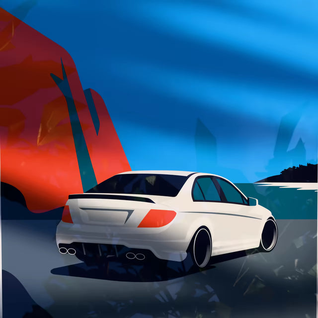 Super C63 AMG C Class - Car Print