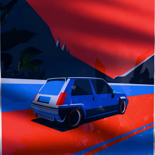 Supermini Renault GT Turbo - Car Print