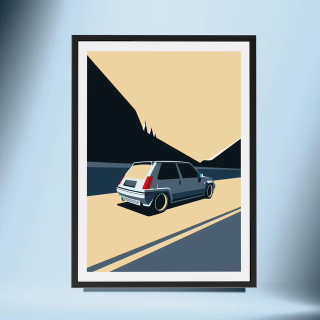 Supermini Renault GT Turbo - Car Print