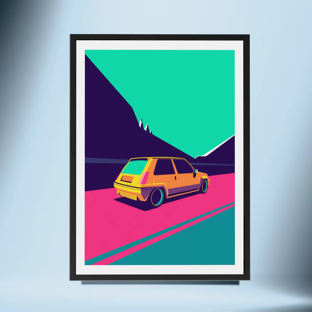 Supermini Renault GT Turbo - Car Print