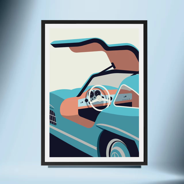 Take a look at Mercedes Gullwing 300 SL - Car Print