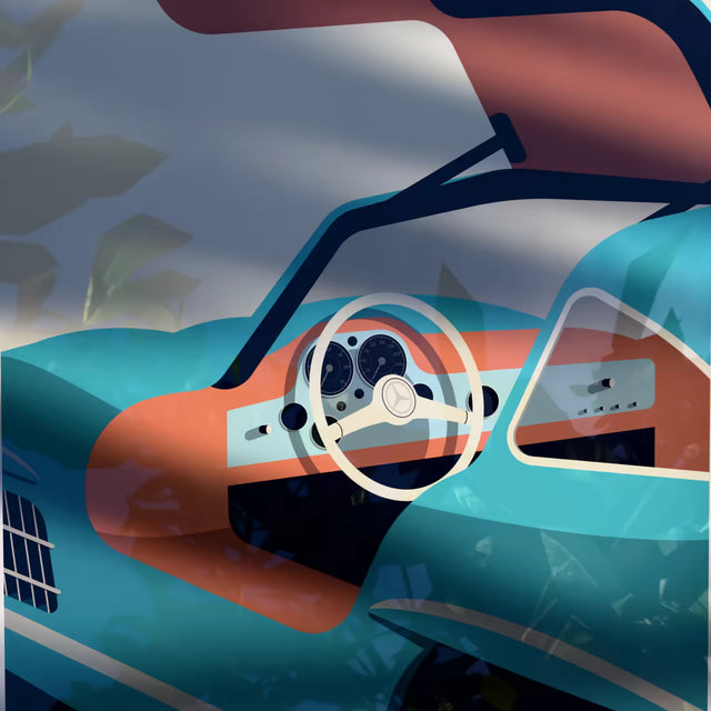 Take a look at Mercedes Gullwing 300 SL - Car Print