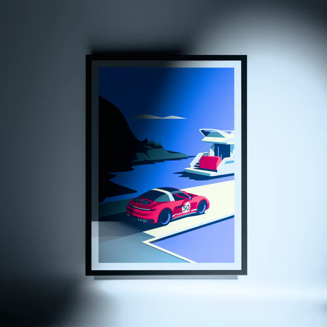 Targa On Private Island - Car Print