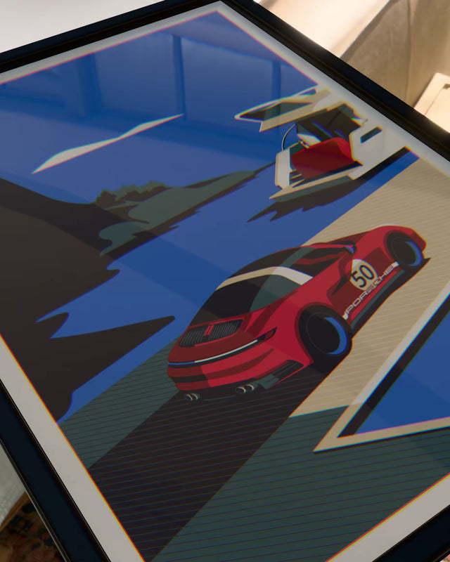 Targa On Private Island - Car Print