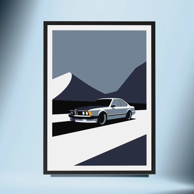 Tempted with Sharknose BMW e24 - Car Print