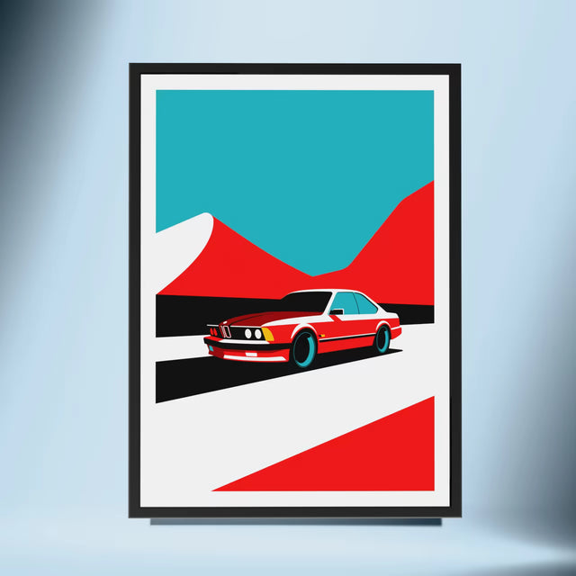 Tempted with Sharknose BMW e24 - Car Print