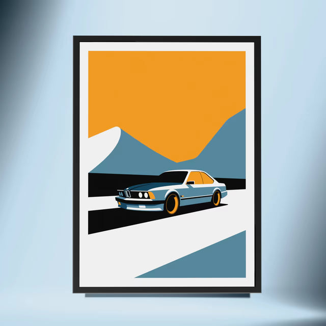 Tempted with Sharknose BMW e24 - Car Print