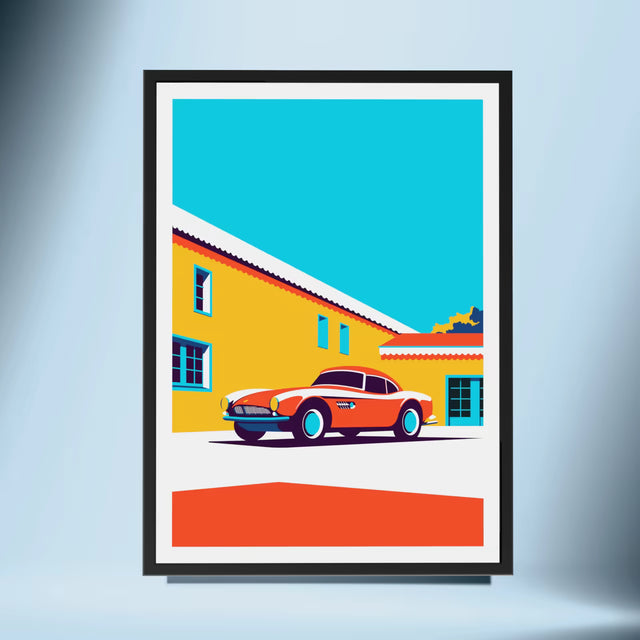 The Italian importer BMW 507 Roadster - Car Print