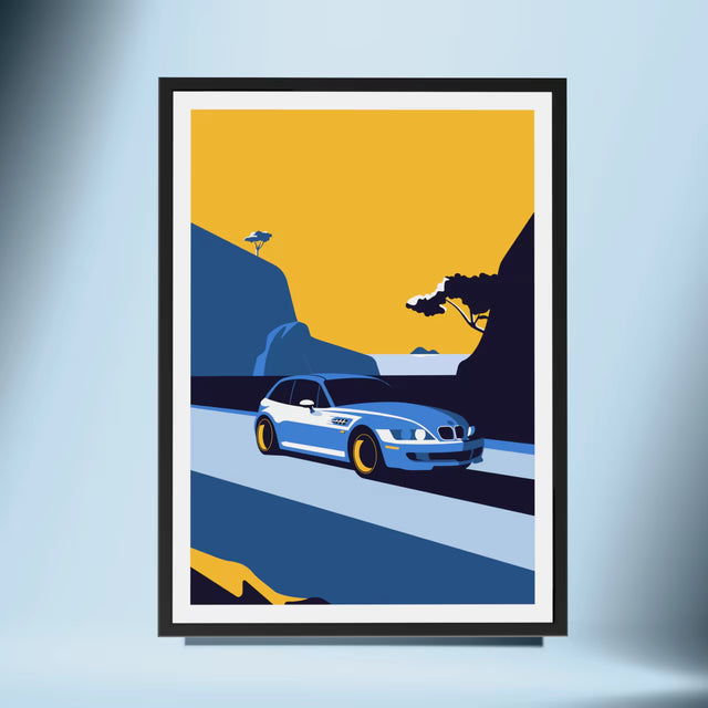 The travelling Z3M BMW - Car Print