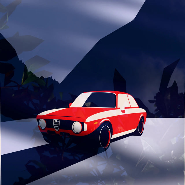 The Beautiful Alfa Romeo Giulia - Car Print