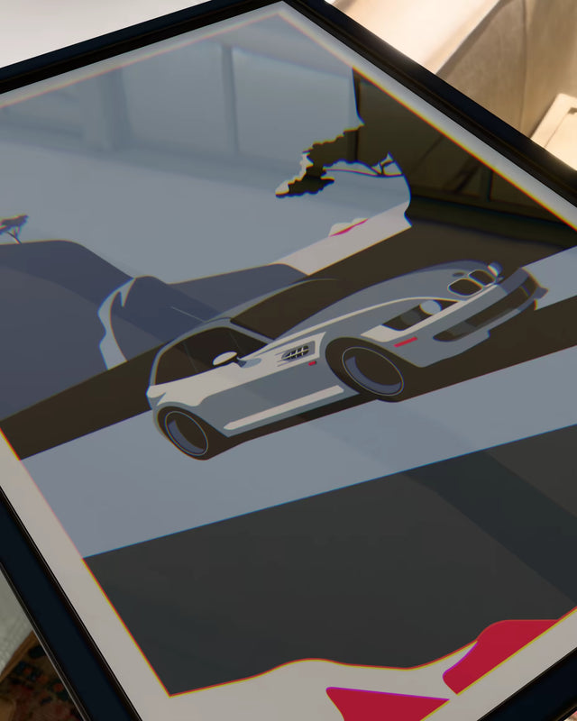 The travelling Z3M BMW - Car Print
